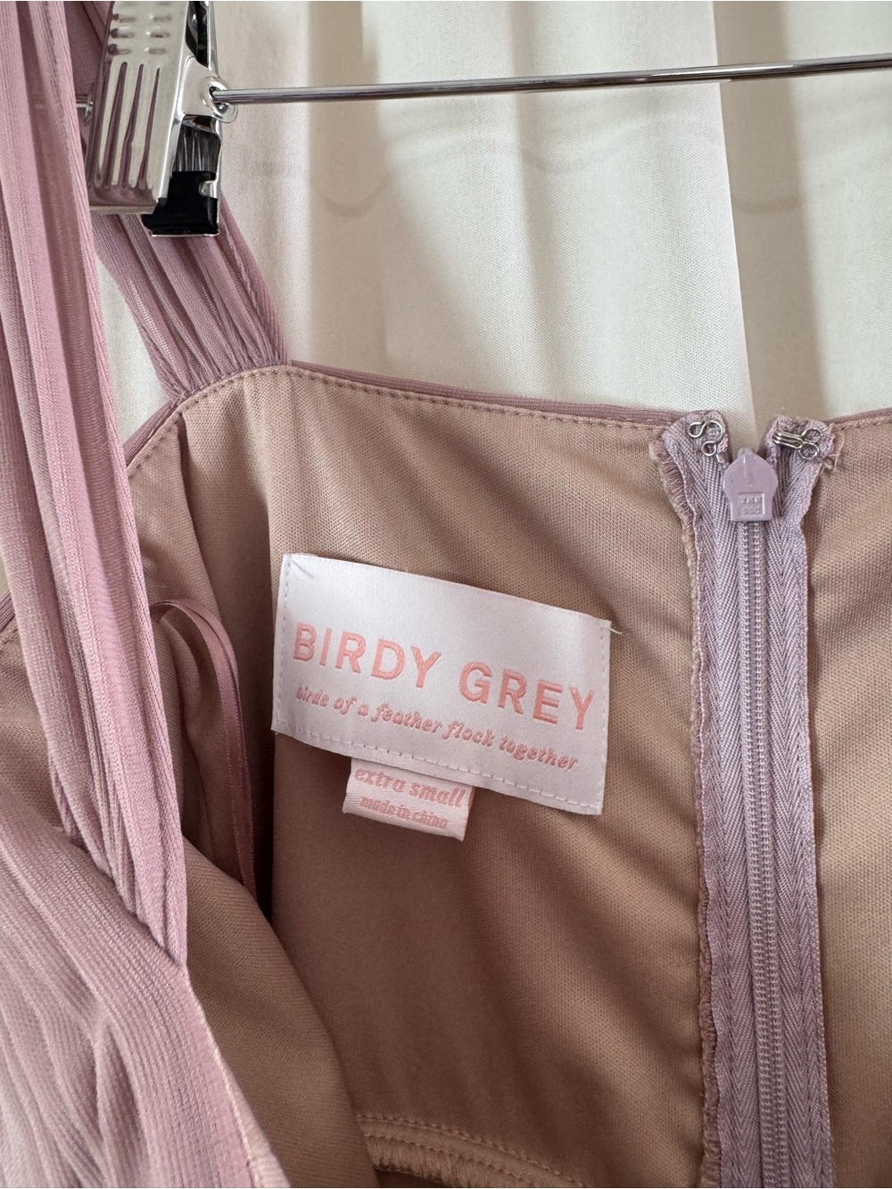Birdy Grey Maria Convertible Maxi Dress Mauve Bridesmaid Wedding Sweetheart XS - Picture 4 of 6